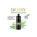 DORSY +PLUS Kepeğe Karşı Etkili ve Nemlendirici Tuzsuz Doğal Aleo Vera Şampuan 400 ml