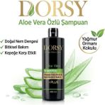 Dorsy + Plus Kepeğe Karşı Etkili ve Nemlendirici Yağmur Ormanı Kokulu Tuzsuz Doğal Aleo Vera Şampuan 400 ml