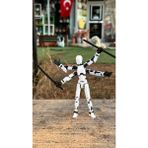 Dört Kollu Dummy Oynar Eklemli Robot Oyuncak 4 Adet Aksesuar Hediye!! - Titan 13 - Lucky 13