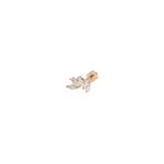 DÖRT MEKİK TAŞ GÜMÜŞ TRAGUS PIERCING - ALTIN SARI