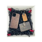 Dörtel Tedarik Hakiki Deri Kahverengi Cüzdan, Telefon Kılıfı, Anahtarlık (Kişiye Özel Baskı Yapılabilir)