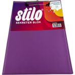 Dörtel Tedarik Stilo Sekreterlik Kapaklı A4 Pastel Renkler SIT-SKR-1222 - Mor