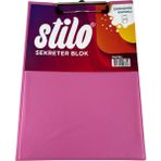 Dörtel Tedarik Stilo Sekreterlik Kapaklı A4 Pastel Renkler SIT-SKR-1222 - Pembe