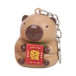Dorugage Capybara - Renkli Mahjong Çanta Kolye Ucu - Ses ve Işık ile Sevimli Hayvanlar Kolye, Erkek ve Kız Çocuklar için Capibara Charm, 1, Refer to description