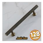 Doruk 128 Mm Eskitme Antik Sarı Metal Mobilya Mutfak Çekmece Dolap Dolabı Kulpu Kulbu Kulpları