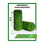 Doruk Dekoratif Çim Çit Rulo 50 Cm x 10 Metre – Yapay Çim Çit Panel Bahçe Balkon Çiti