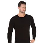Doruk Erkek Kışlık Uzun Kollu Termal Üst İçlik,%100 Pamuk, Siyah, L/XL Beden