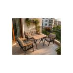 DORUK HOME Damla model balkon mobilyası 2 1 1 90x50 masalı bahçe mobilyası balkon mobilyası çay seti