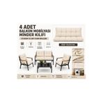 DORUK HOME Doruk bahçe balkon mobilyası minder kılıfı 55x100cm minder kılıfı