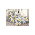 Doruklar Home Collection Kapitoneli Pamuk Dolgulu Kadife Kumaş Geometrik Desenli Tek Kişilik Çocuk Genç Yatak Örtüsü Seti