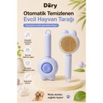 Dory Otomatik Temizlenen Kedi Figürlü Evcil Hayvan Tarağı Lila