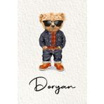 Doryan: Cahier personnalisé avec prénom Doryan | Cadeau d'anniversaire pour enfant, garçon, homme, copain ... | Nounours | 110 pages lignée, Petit Format 6x9 pouces (15,24 x 22,86 cm)