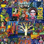 Döşemelik Kumaş Dijital Baskı Frida Kahlo Desen