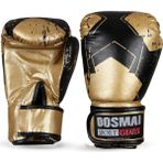 Dosmai Boks Eldiveni El342 Altın Renk 12 oz PU Malzemeli Kick Boks ve Muay Thai İçin Özel Tasarım
