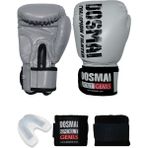 Dosmai Esquize Boks Eldiveni Boks Dişlik Boks Bandaj Seti - Gri - 12 oz