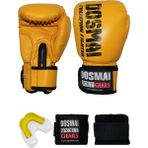 Dosmai Esquize Boks Eldiveni Boks Dişlik Boks Bandaj Seti - Sarı - 12 oz