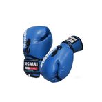 Dosmai Profesyonel Hava Alır Boks Eldiveni Muay Thai Eldiveni Kick Boks Eldiveni Eldiveni EL344 (MAVİ, 8 Oz)