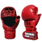 Dosmai Profesyonel Kaplumbağa MMA Eldiveni Torba Eldiveni EL283 (KIRMIZI, S)