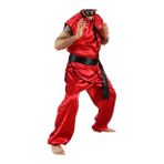 Dosmai Sıfır Kol Wushu Nançuan Elbisesi Vs111 - Kırmızı - 160 cm