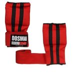 Dosmai TRİPOLİS Profesyonel Gel Destekli Hazır Boks Bandaj Bilek Bandajlı jel bandaj Özel Dolgulu Boks Eldiveni EL292 (KIRMIZI, S)