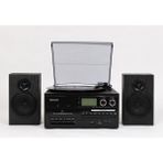 Dosound Tr-18 Ahşap Hoparlörlü Pikap Çalar Kaset CD Bluetooth USB Sd Müzik Sistemi - Kahverengi
