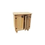 Dosswood Masif Ahşap Konsol - 40x80x80 cm - Ceviz