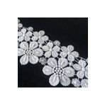 Dost Aksesuar Çiçek Desenli Kenar Güpür /dantel Süsleme Malzemesi / Dantel Şerit En 7 Cm 10 Metre