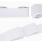 Dostear Duvar Kağıdı Bordürü Soyma ve Yapıştırma Duvar Bordürü Çıkartması Ev Tavan Dekoratif Bordür Banyo Oturma Odası Mutfak Beyaz Mat 10 x 500 cm