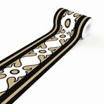 Dostear Duvar Kağıdı Kenarlığı Çıkartma Yaprak Y235 12 cm X 1000 cm Yapışkan Duvar Bordürü Su Geçirmez PVC Çıkarılabilir Süpürgelik Mutfak Banyo için Dekorasyon