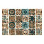 Dostear Duvar Karosu Çıkartmaları Soy ve Yapıştır Kahverengi Ahşap Desen 10 x 10 cm (24 adet) Kendinden Yapışkanlı Su Geçirmez Ev Dekorasyonu Kendin Yap Oturma Odası Yatak Odası Sıçrama Aparatları Oda Dekoru Mutfak Banyo TV Arka Planı