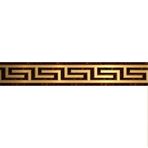 Dostear Duvar Kenarları Soyma ve Yapıştır Duvar Kağıdı Bordür Pencere Trim Kalıp Ayna Çerçeve Kiti Duvar Paneli Bülten Panosu Kenarları Kahverengi poli 10 X 500 cm