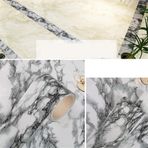 Dostear Duvar Kenarları Soyma ve Yapıştır Duvar Kağıdı Bordür Pencere Trim Kalıp Ayna Çerçeve Kiti Duvar Paneli Bülten Panosu Kenarları Kaman Siyah 10 X 500 cm