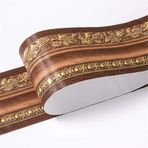 Dostear Duvar Kenarları Soyma ve Yapıştır Duvar Kağıdı Bordür Pencere Trim Kalıp Ayna Çerçeve Kiti Duvar Paneli Bülten Tahtası Kenarları Altın Ejderha Yeşim 10,6 X 500 cm