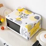 Dostear Ekmek kızartma makinesi Kahve Sehpası Fırın Yan Keten Kumaş Kapak Kurutma Makinesi Üst Koruyucu Mat Oturma Odası için Kare Masa Örtüsü Manchas amarillas 35 X 95 cm