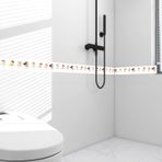 Dostear Kenar Duvar Kağıdı Çıkartması Y253 12 cm x 500 cm Kenarlık Paneller Çıkartmalar Duvar Çıkartmaları Şerit Duvar Çıkartması Mutfak Dolabı için PVC Dekoratif Ayna Kendinden Yapışkanlı