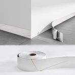 Dostear Kendinden Yapışkanlı Duvar Kağıdı Bordür Soyma ve Yapıştırma Duvar Bordürü Çıkartması Ev Tavan Dekoratif Bordür Banyo Oturma Odası Mutfak için Platin 10x500 cm