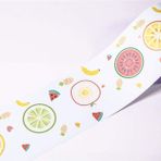 Dostear Peel and Stick Duvar Kağıdı Bordür Kendinden Yapışkanlı Duvar Bordürü Çıkartması Ev Tavan Dekoratif Bordür Banyo Oturma Odası Mutfak Meyve için 12 × 600 cm