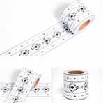Dostear Peel and Stick Duvar Kağıdı Bordür Kendinden Yapışkanlı Duvar Bordürü Sticker Ev Tavan Dekoratif Bordür Banyo Oturma Odası Mutfak için Siyah Eşkenar Dörtgen 12 × 500 cm