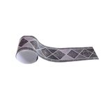 Dostear Peel and Stick Duvar Kağıdı Bordürleri Duvar Bordürü Sticker Ev Tavan Dekoratif Bordür Banyo Oturma Odası Mutfak için Siyah Elmas 10 × 400 CM