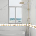 Dostear Y255 Duvar Kağıdı için Kenar Çıkartması 12 cm x 1000 cm Kenarlık Paneller Çıkartmalar Duvarlar Şerit Çıkartmalar Mutfak Dolabı için PVC Dekoratif Duvar Aynaları Kendinden Yapışkanlı