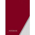 Dot Grid Notebook – 5mm Spacing | Burgundy Softcover Cover | B5 Size | Full Page Dot Layout for Drawing, Math, Notes & More