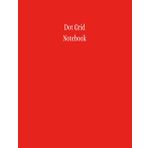 Dot Grid Notebook: 8.5x11, 5mm Spaced Dots, 100 Pages, Dotted Cream Paper, Red Cover