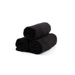 Dotamess 3 Adet Siyah 50 X 90 cm Mikrofiber El Yüz Kuaför Berber Sporcu Havlusu Leke Ve Saç Boyası Tutmayan