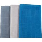 Dotamess 3'lü Mikrofiber Temizlik Bezi 42X70 cm Polyamid Cam Mutfak Ayna Tv Masa Musluk Fırın Temizleme Bezi - Renkli