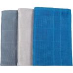 Dotamess 3'Lü Mikrofiber Temizlik Bezi 42X70 Cm Polyamid Cam Mutfak Ayna Tv Masa Musluk Fırın Temizleme Bezi
