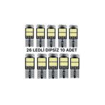 Doth T10 Led 26 Ledli W5w Metal Ultra Power Beyaz Park Plaka Tavan Ampulü