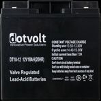 Dotvolt 12 Volt 18 Ah Kuru Tip UPS Aküsü DT18-12