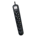 Dotvolt 6'lı 1.5 m Siyah Surge Hunter 350 Joules Akım Koruma Prizi