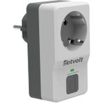 Dotvolt Surge Hunter 1'li Akım Korumalı Priz - Açık Gri