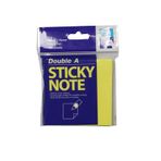 Double A Yapışkanlı Not Kağıdı Fosforlu Sarı